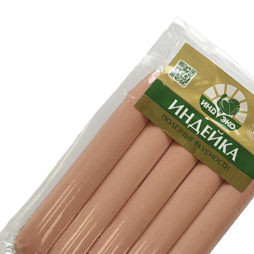 Сосиски «Премиум» из мяса индейки ТМ ИНДЭКО 0,300 кг
